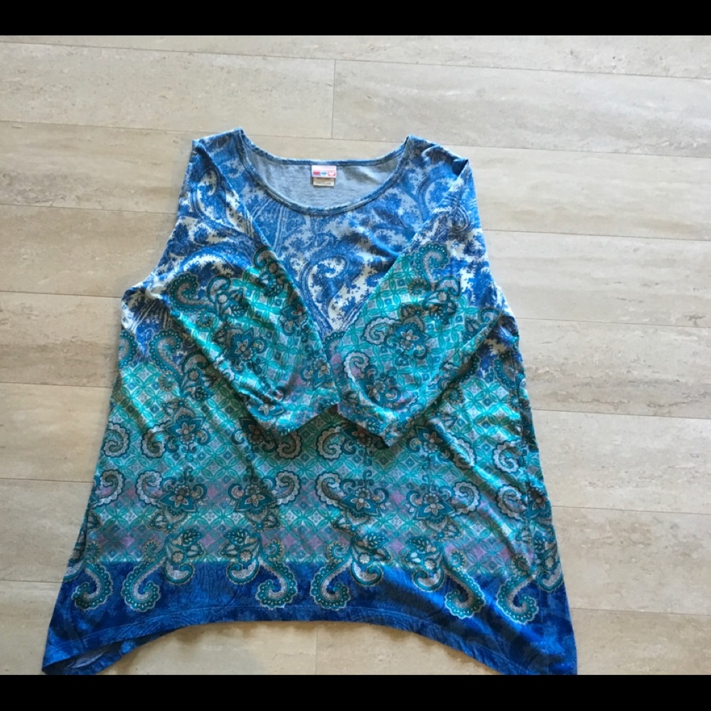 Cotton top in paisley print